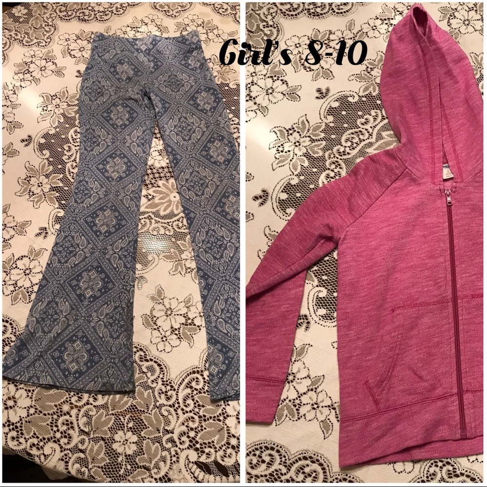 Girl’s Yoga Pants & Sweatshirt Bundle 🌺